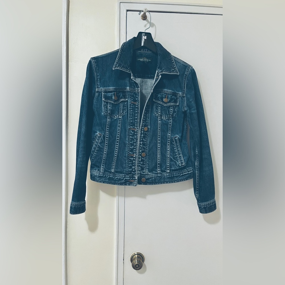 Ralph Lauren Jeans Company, Dark Blue Denim Jean Jacket. Excellent Condition!